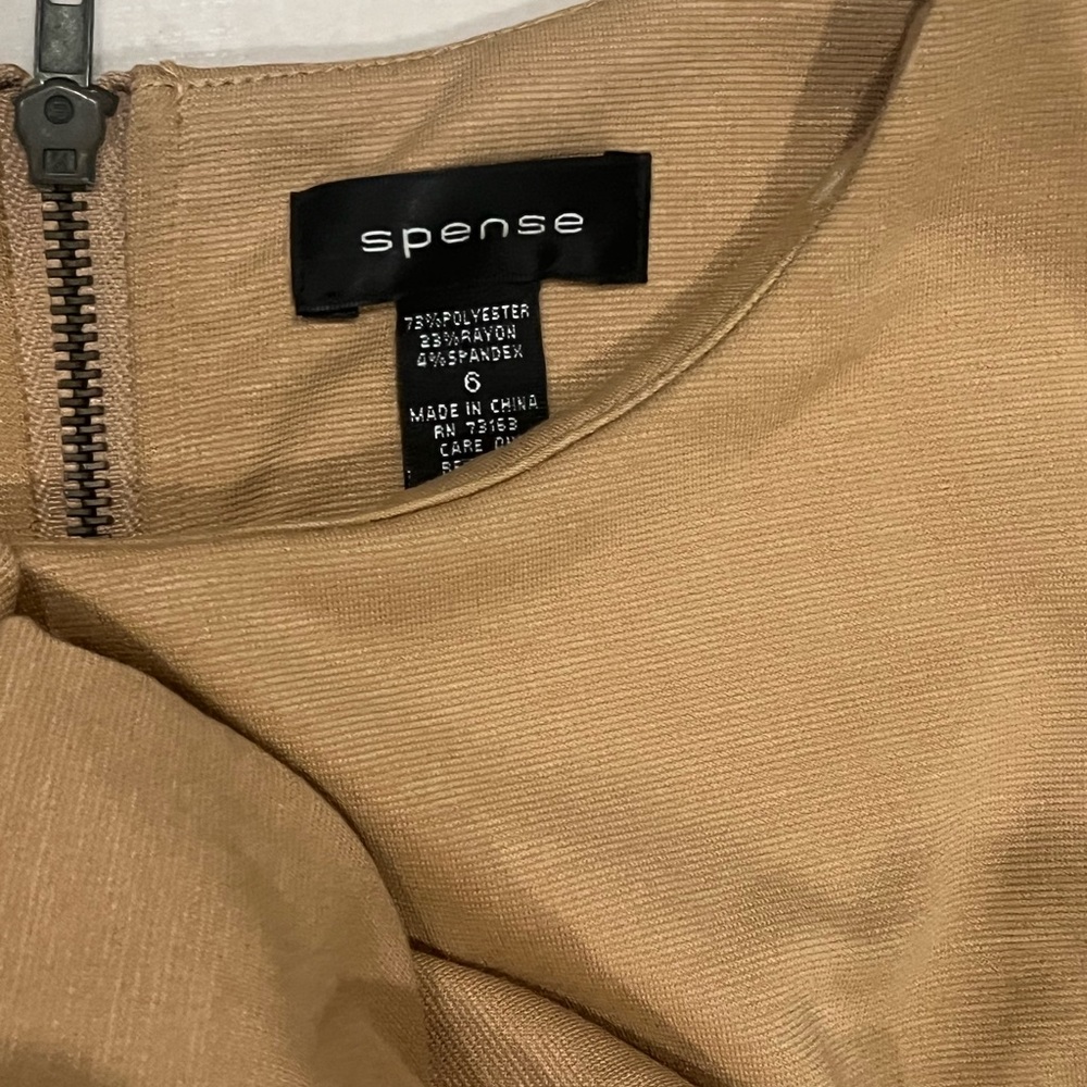 Spense Tan Ruffle Mini Dress - Picture 3 of 3